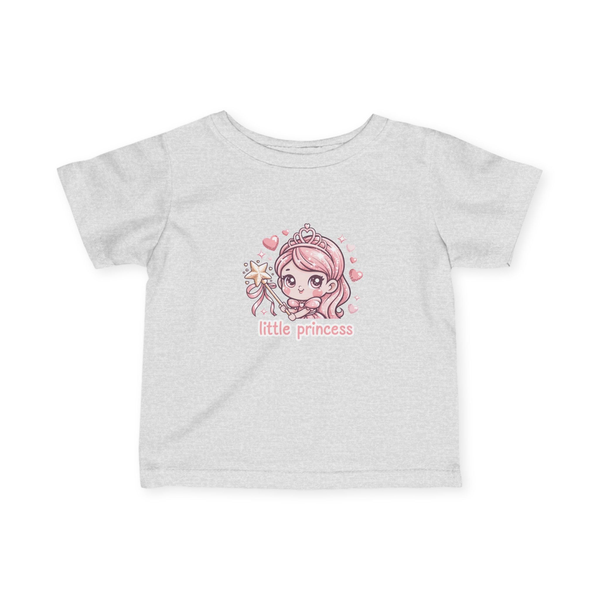 Infant Tee — "Little Princess" Pink Princess Baby Shirt