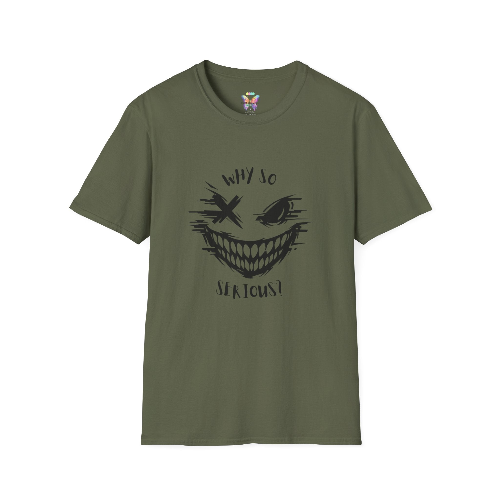 Why So Scary T-Shirt — Creepy Grin Halloween Tee