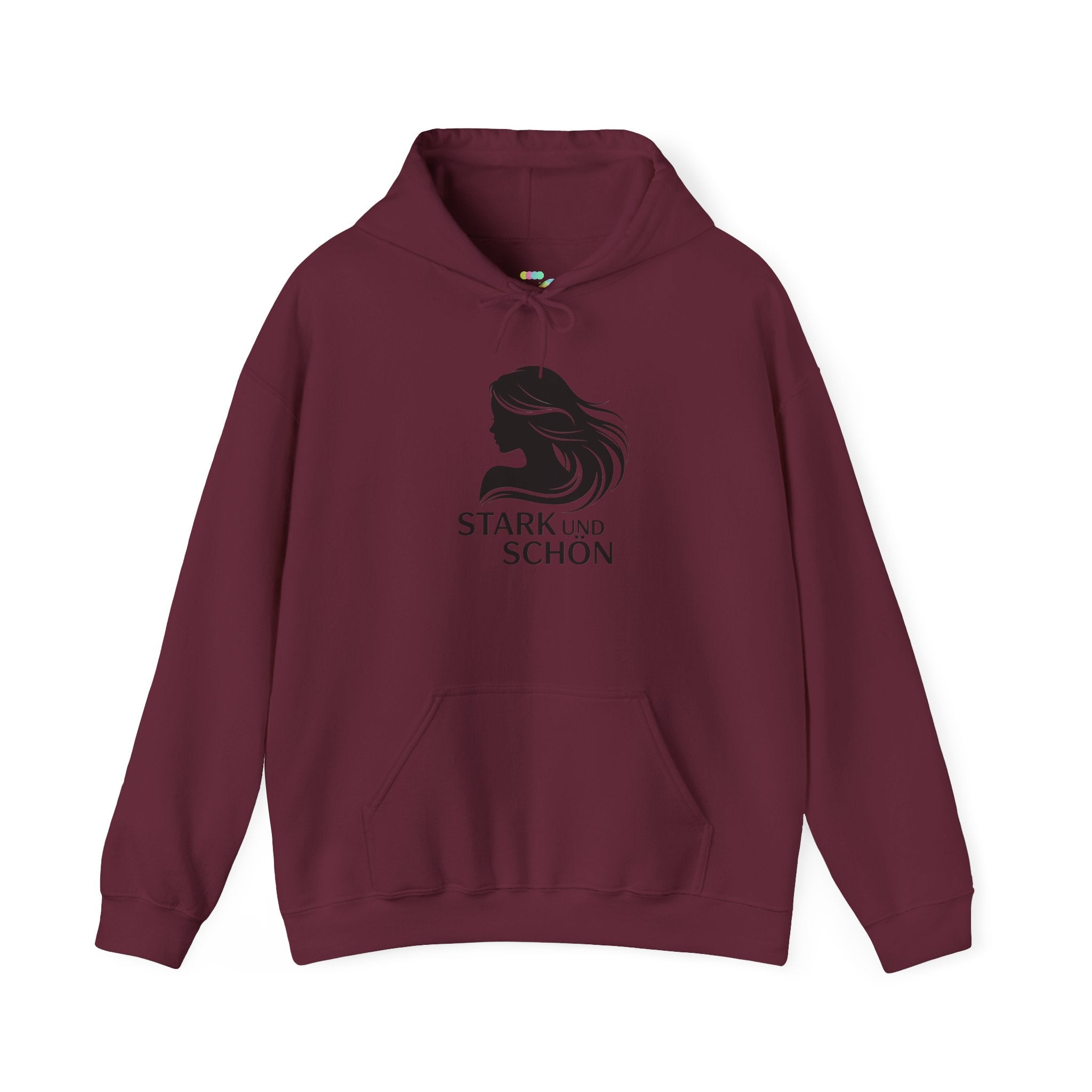 Stark und Schön Hoodie — German 'Strong and Beautiful' Graphic Hooded Sweatshirt