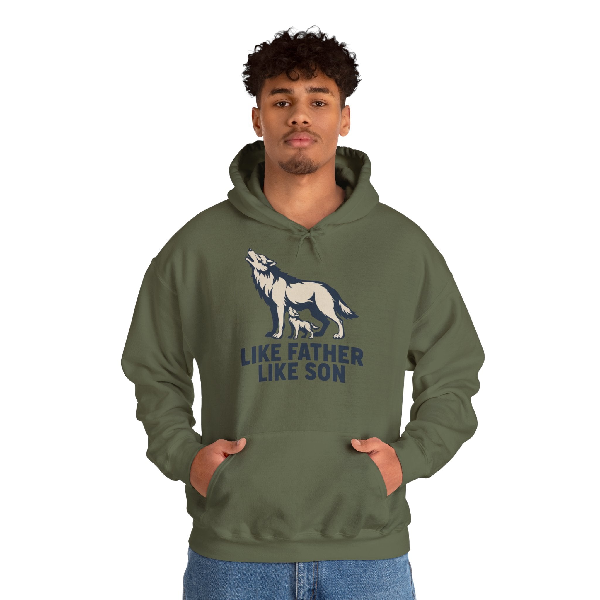 Like Father Like Son Wolf Hoodie