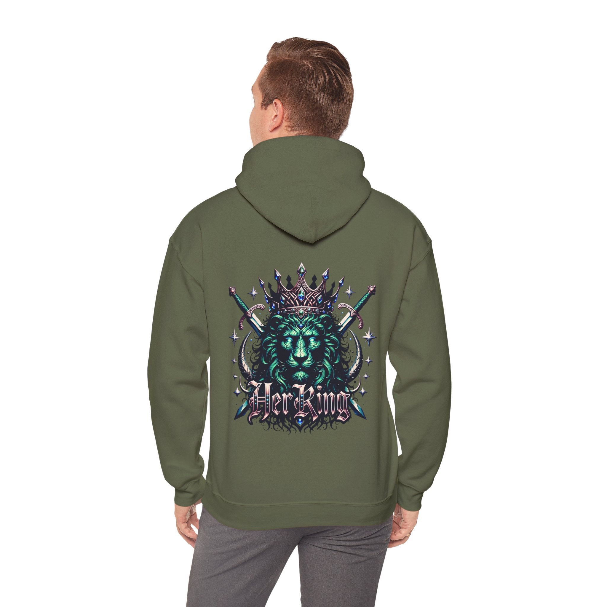 Lion Her King Crown Hoodie