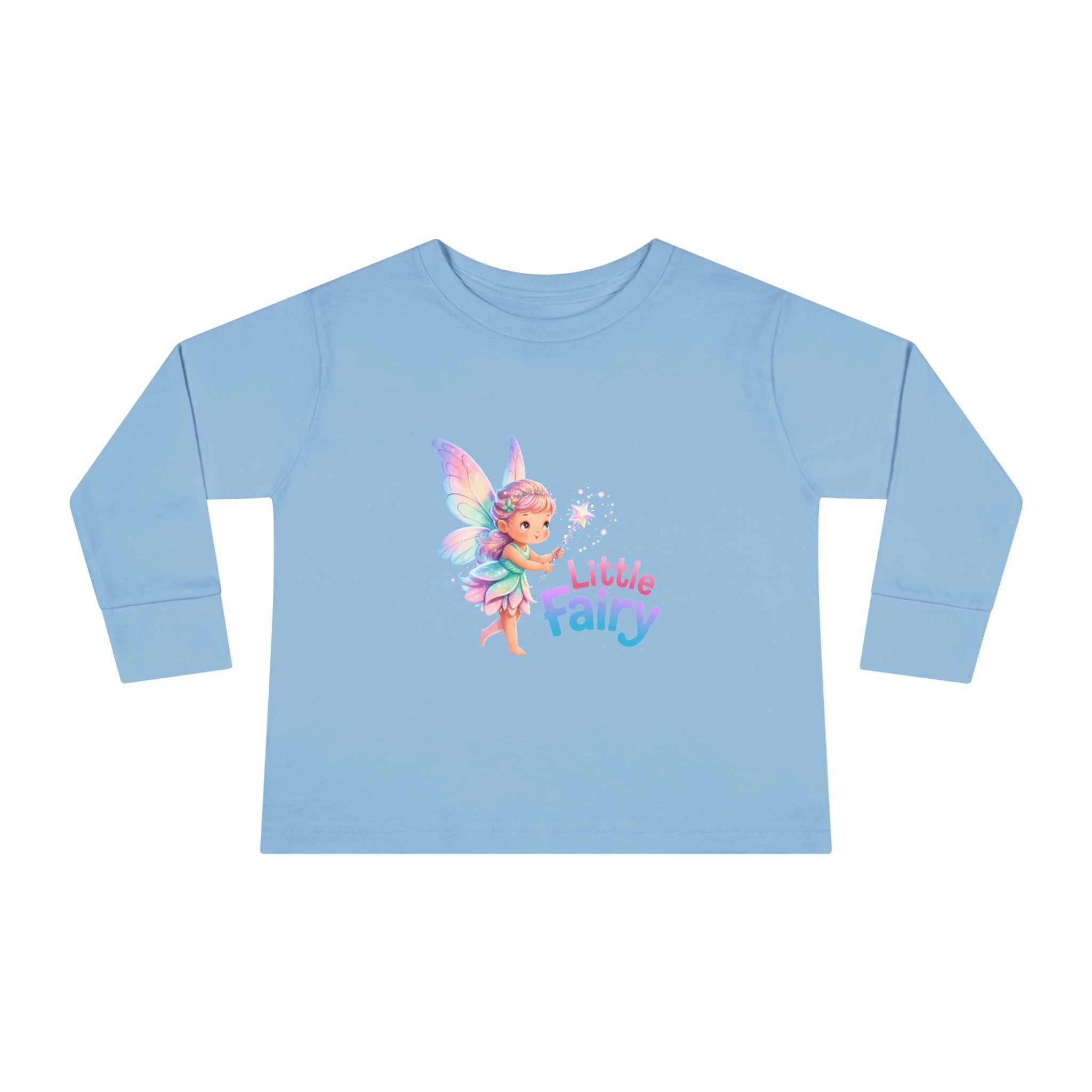 Little Fairy Toddler Long Sleeve Tee — Cute Pastel Fairy Shirt for Babies & Toddlers