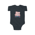 Infant Bodysuit - Cute Pink Bear "Tiny But Loud" Baby Onesie
