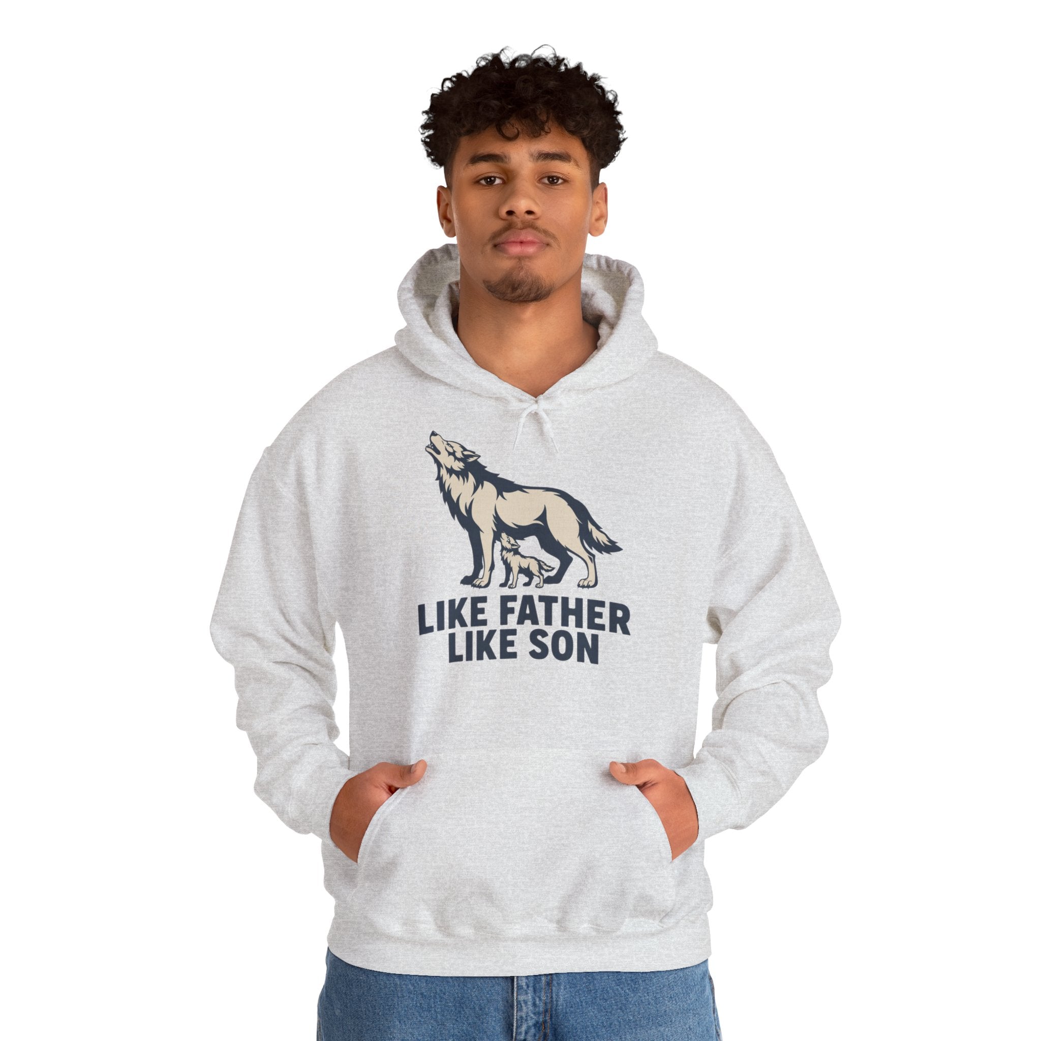Like Father Like Son Wolf Hoodie
