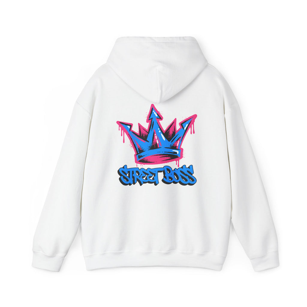 Street Boss Hoodie - Graffiti Crown Urban Streetwear Hoodie