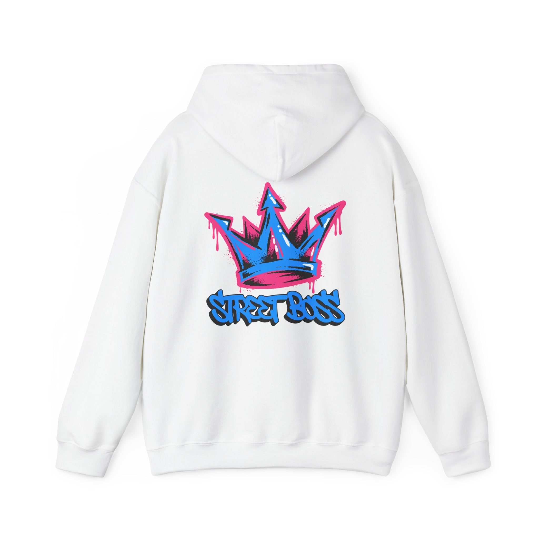 Street Boss Hoodie - Graffiti Crown Urban Streetwear Hoodie