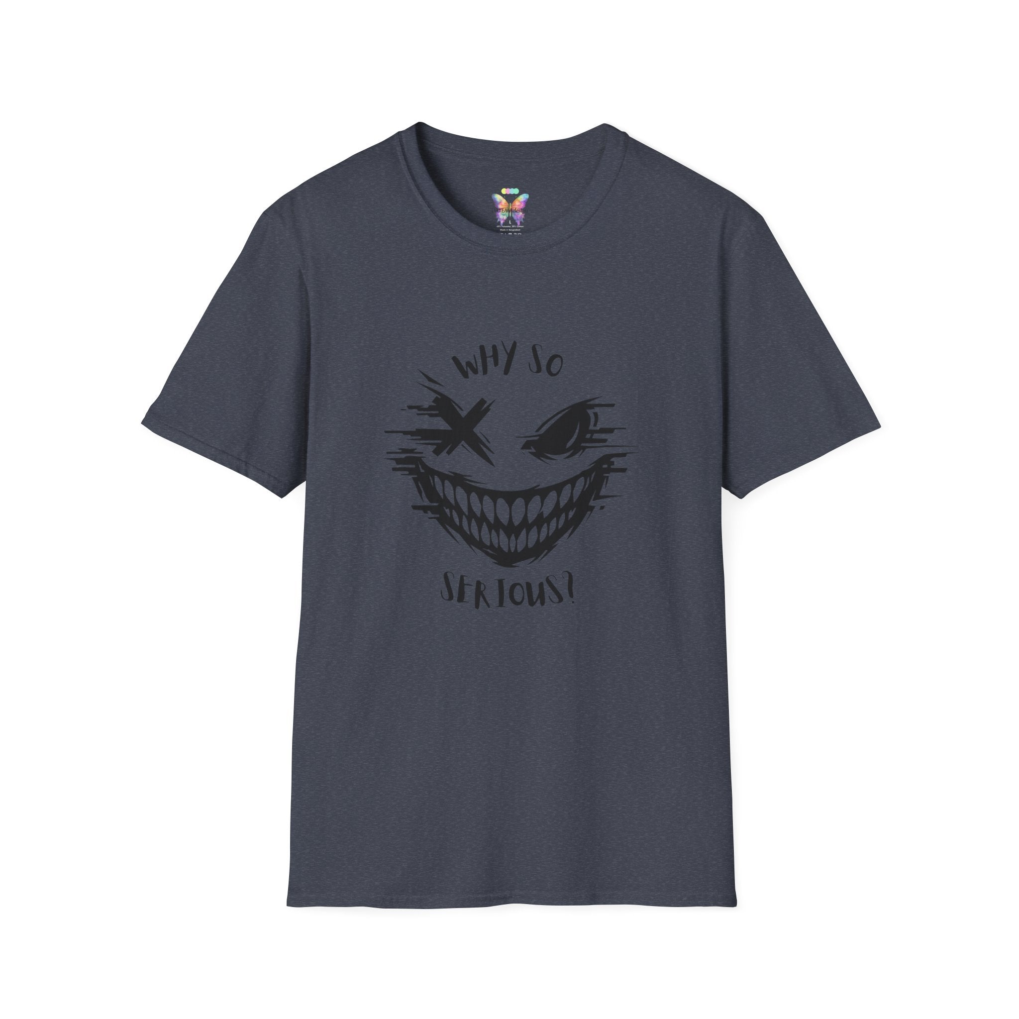 Why So Scary T-Shirt — Creepy Grin Halloween Tee