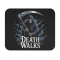 Death Walks Grim Reaper Mouse Pad — Gothic Gaming Desk Mat