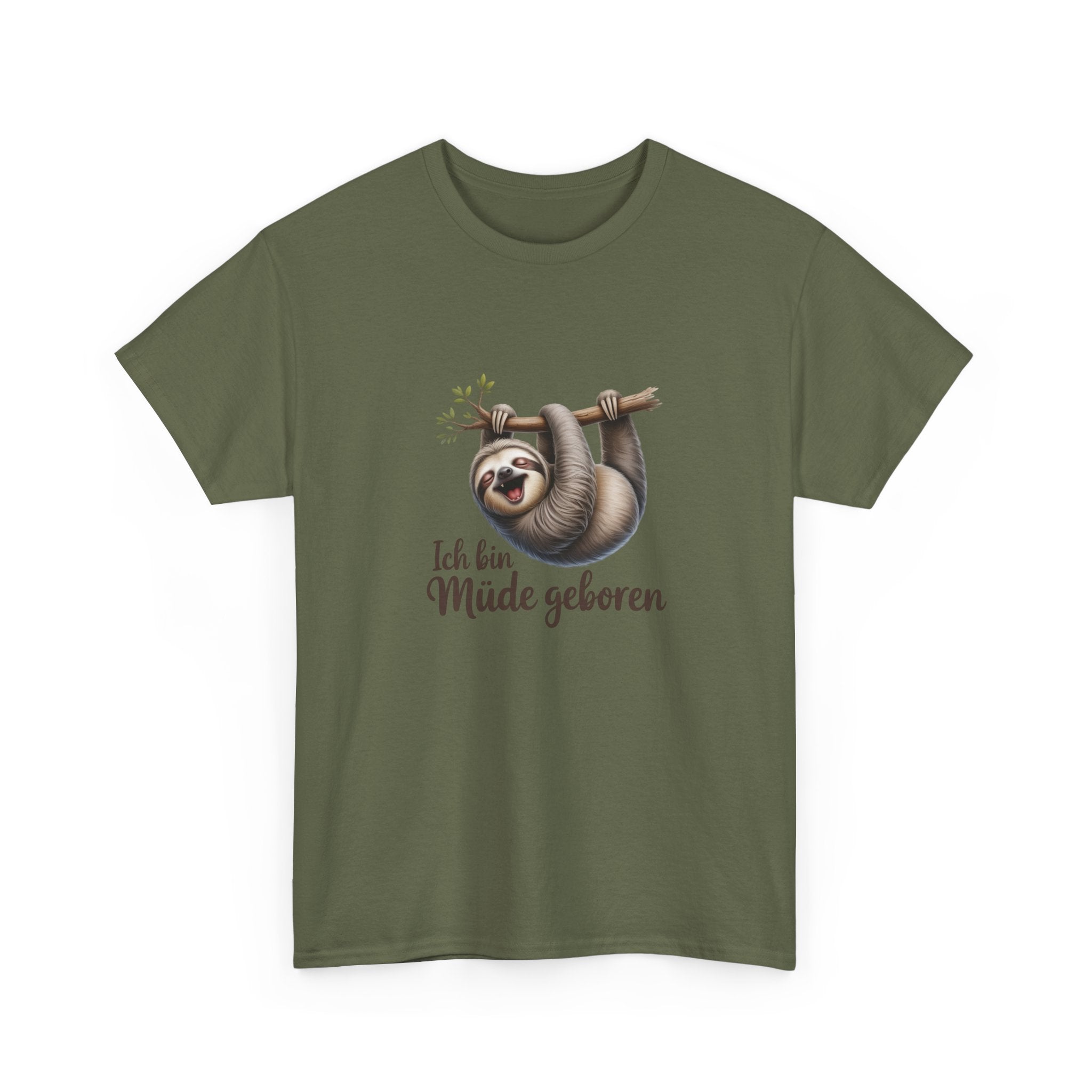 Herren Tshirt — "Ich bin Müde geboren"