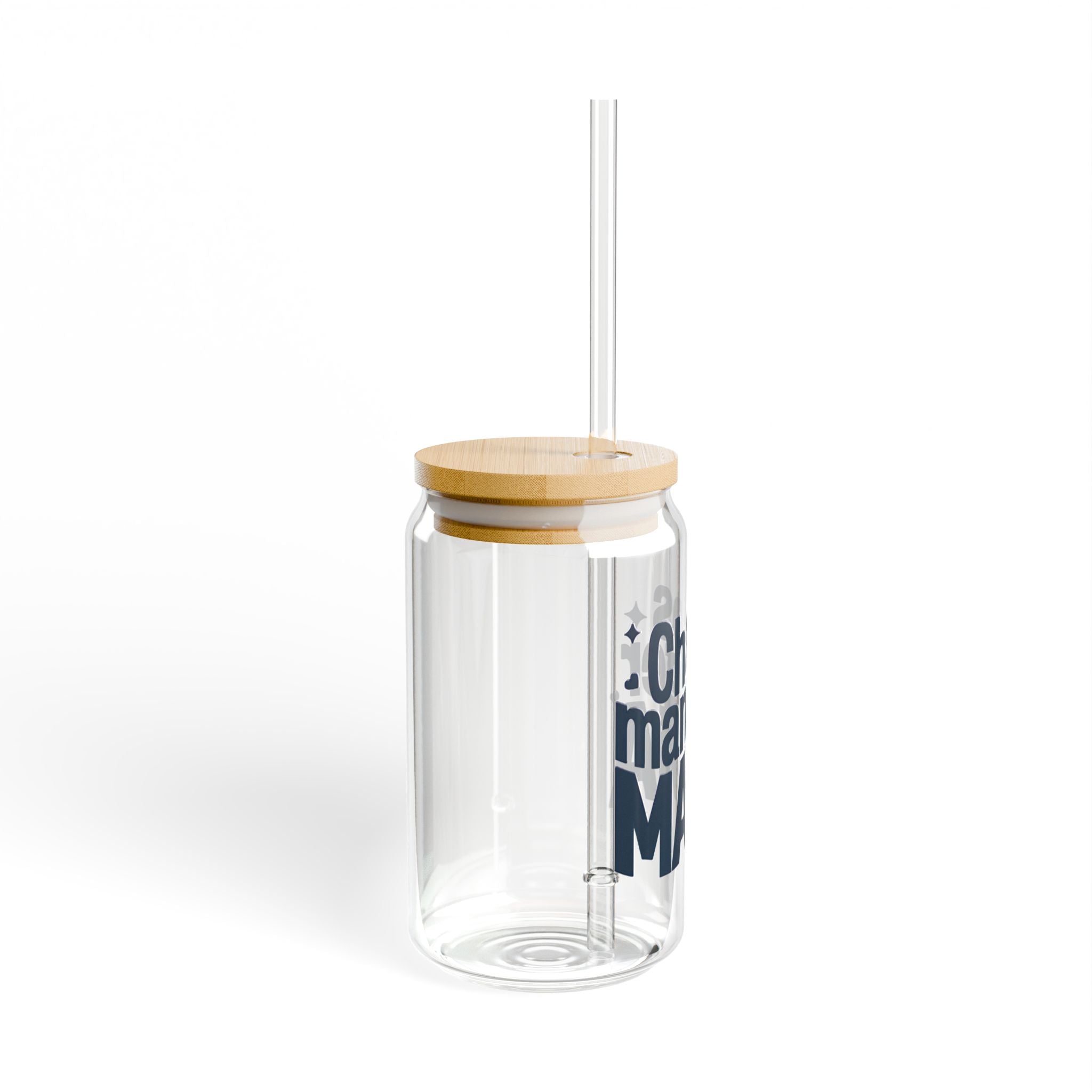 Sipper Glass — “Chaos Manager Mama” 455ml