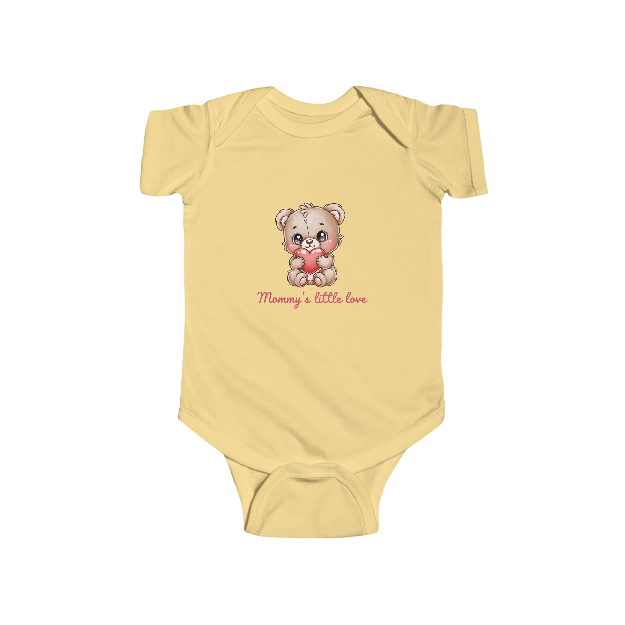 Mama’s Little Love Infant Bodysuit — Cute Teddy Bear Baby Onesie