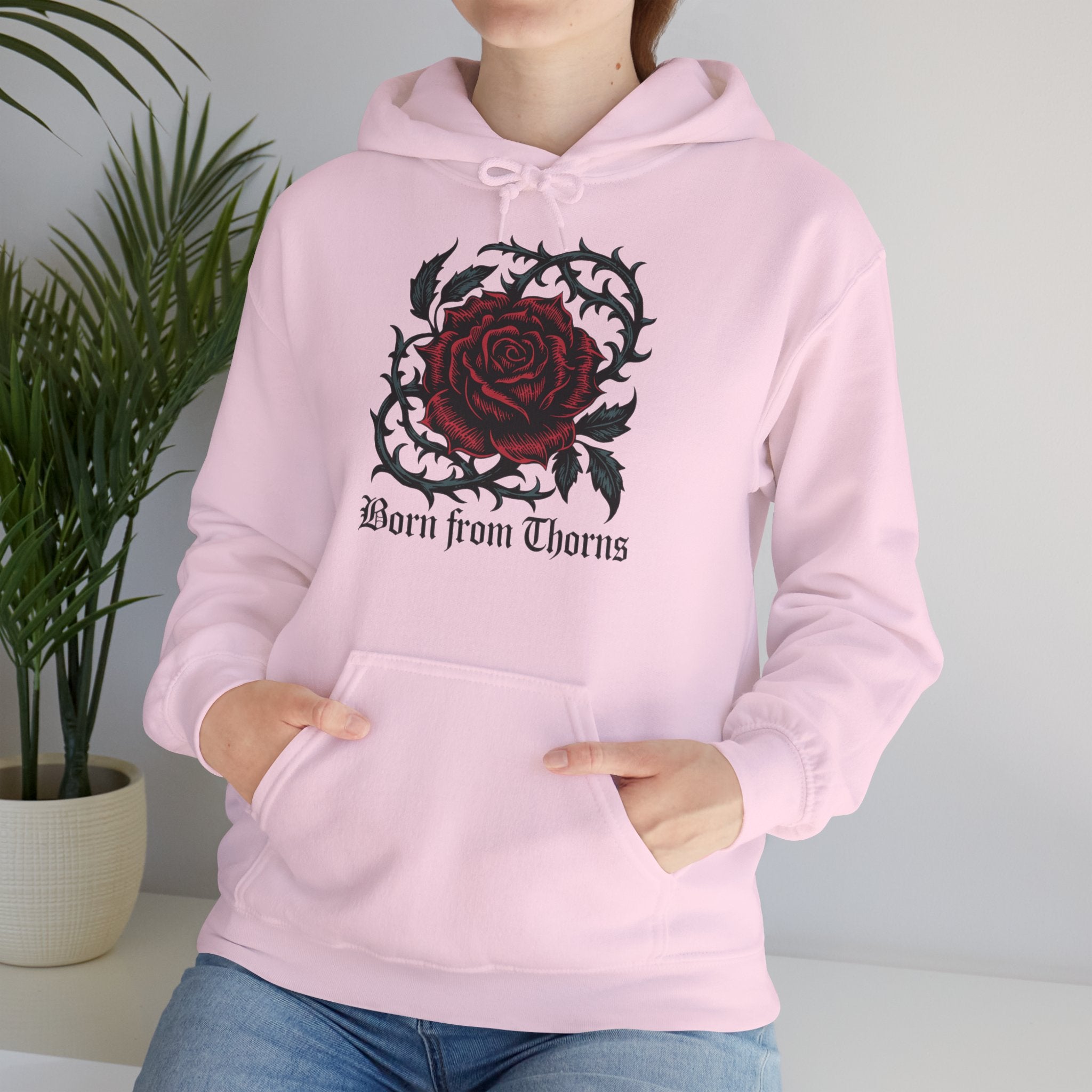 Born From Thorns Rose Hoodie