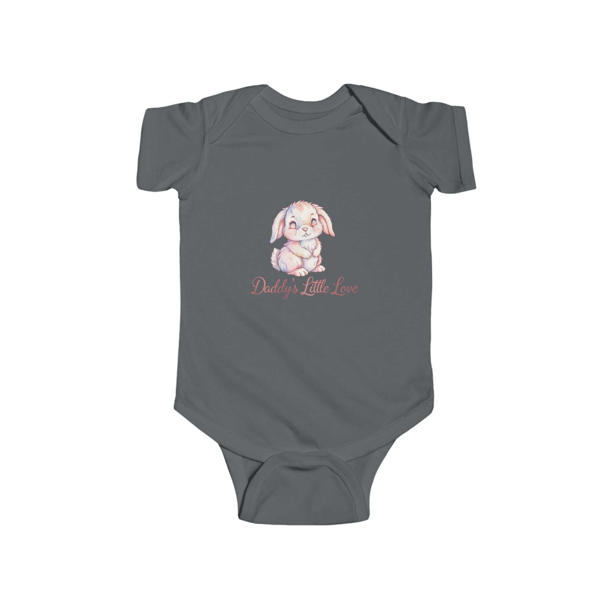 Baby Bodysuit — "Daddy's Little Love" Cute Pastel Bunny Newborn Onesie
