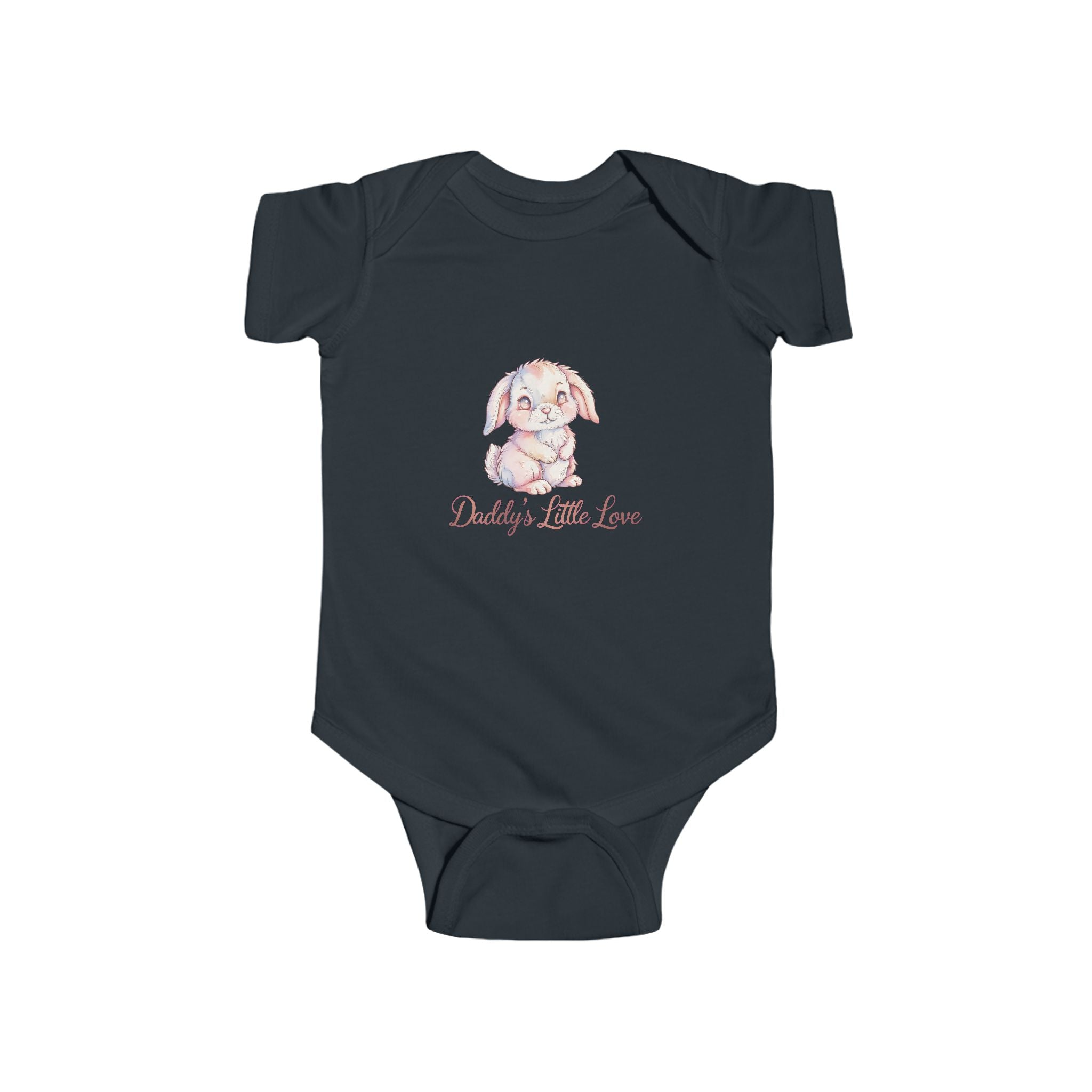 Baby Bodysuit — "Daddy's Little Love" Cute Pastel Bunny Newborn Onesie