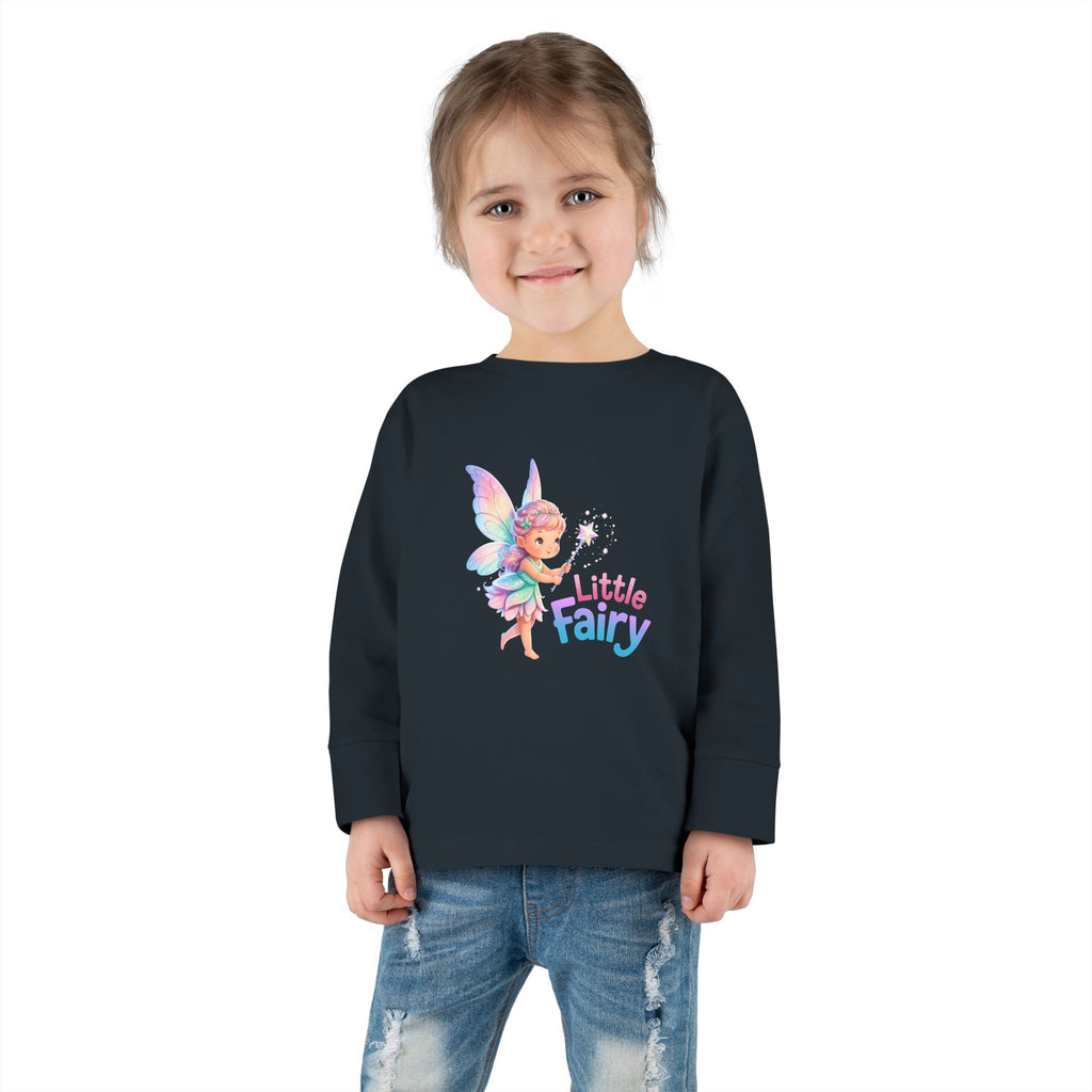 Little Fairy Toddler Long Sleeve Tee — Cute Pastel Fairy Shirt for Babies & Toddlers