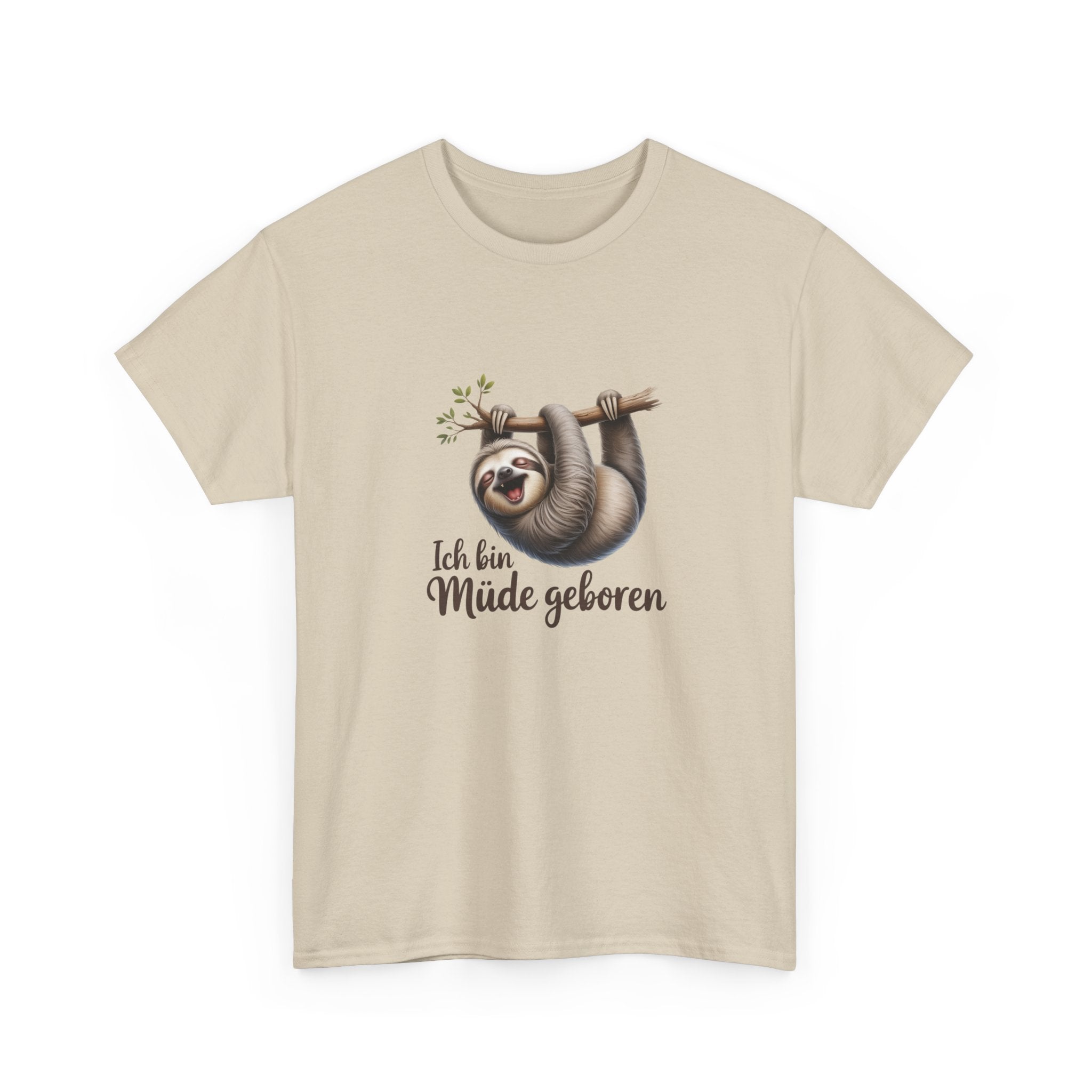 Herren Tshirt — "Ich bin Müde geboren"
