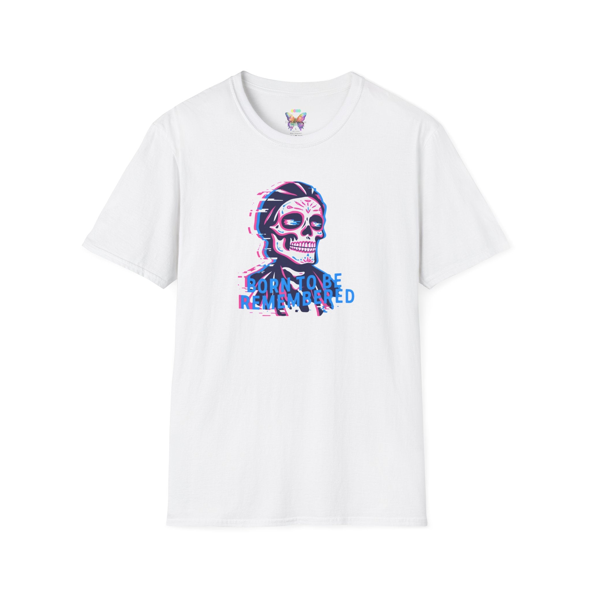 Glitch Skull Tee - "Born to be Remembered"