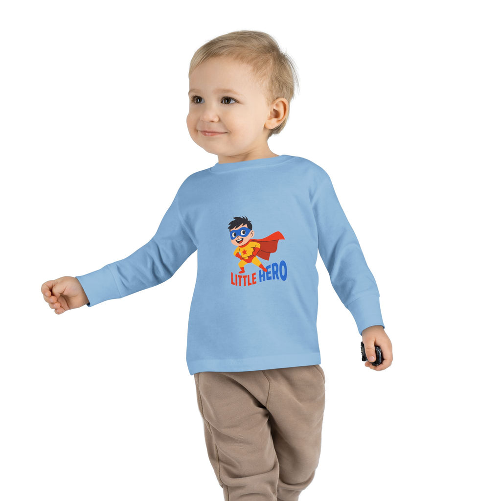 Toddler Long Sleeve  - Little Hero Superhero Shirt for Kids