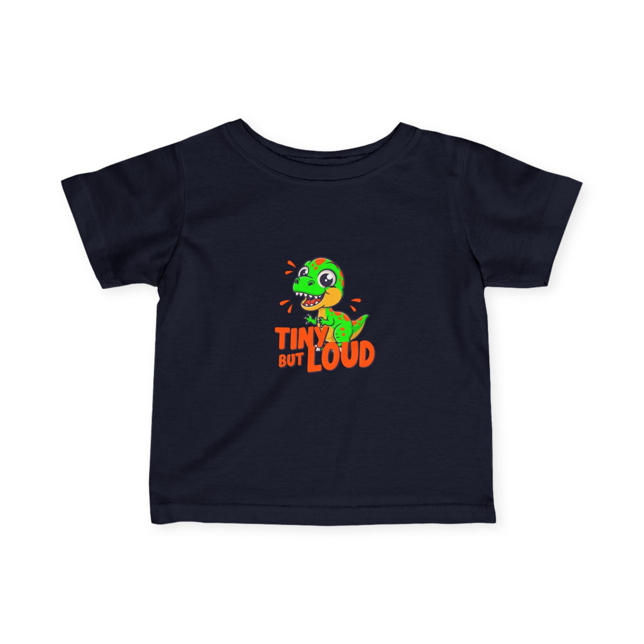 Tiny But Loud Dino Graphic Baby Shirt