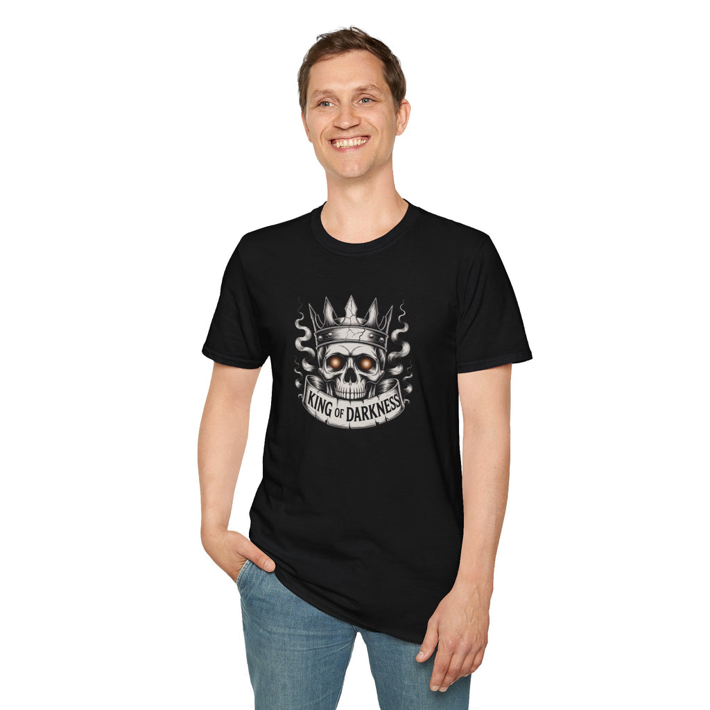 King of Darkness Skull T-Shirt — Gothic Crown Graphic Tee