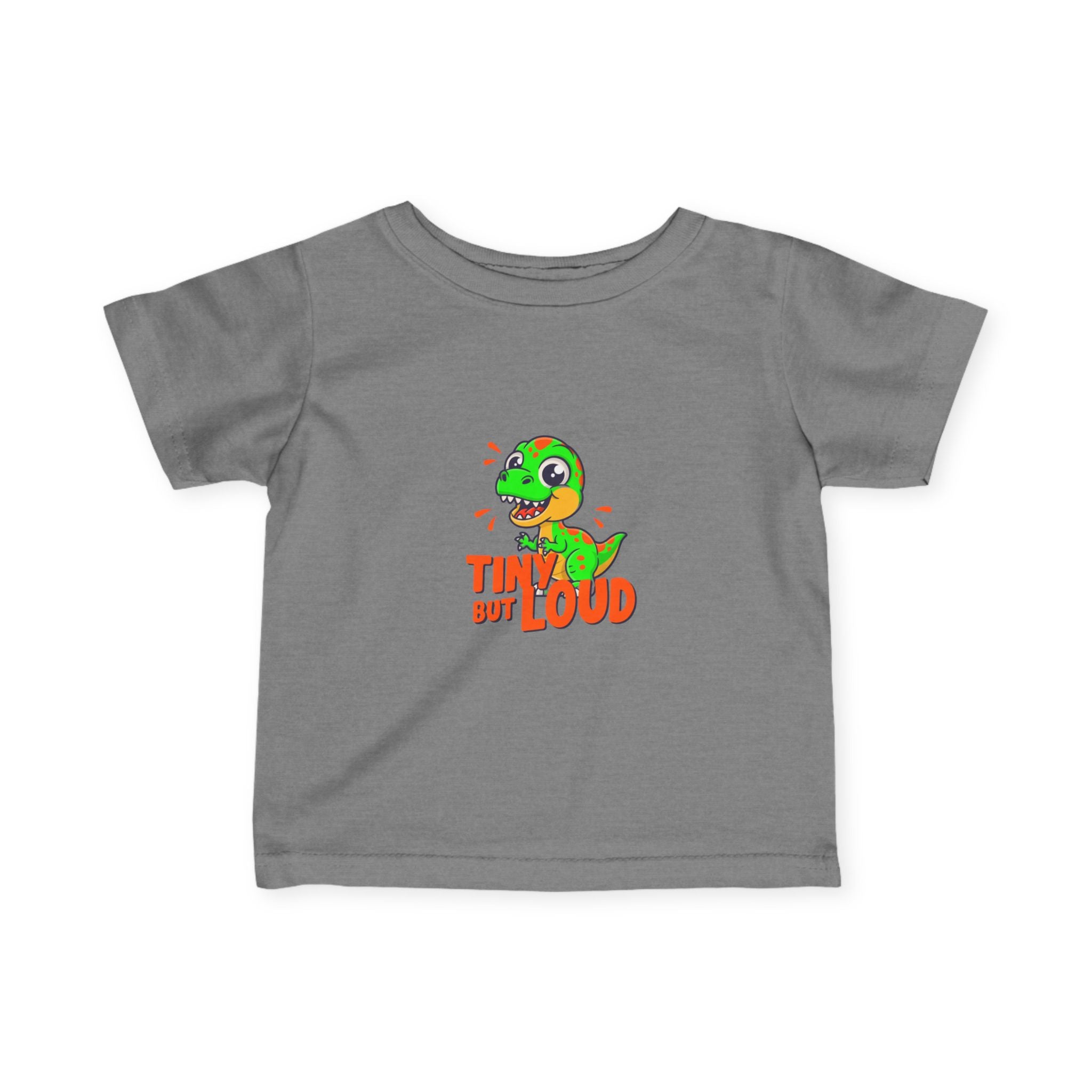 Tiny But Loud Dino Graphic Baby Shirt