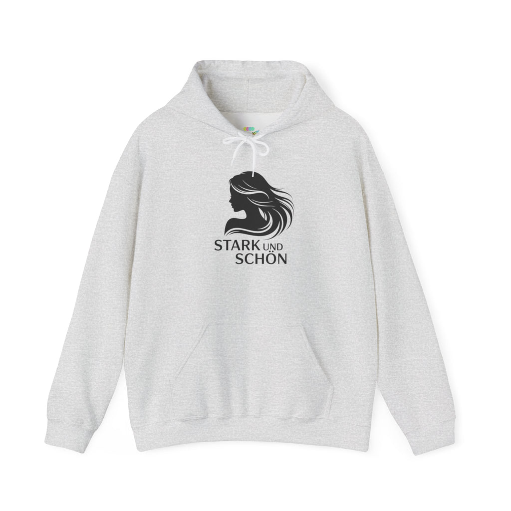 Stark und Schön Hoodie — German 'Strong and Beautiful' Graphic Hooded Sweatshirt