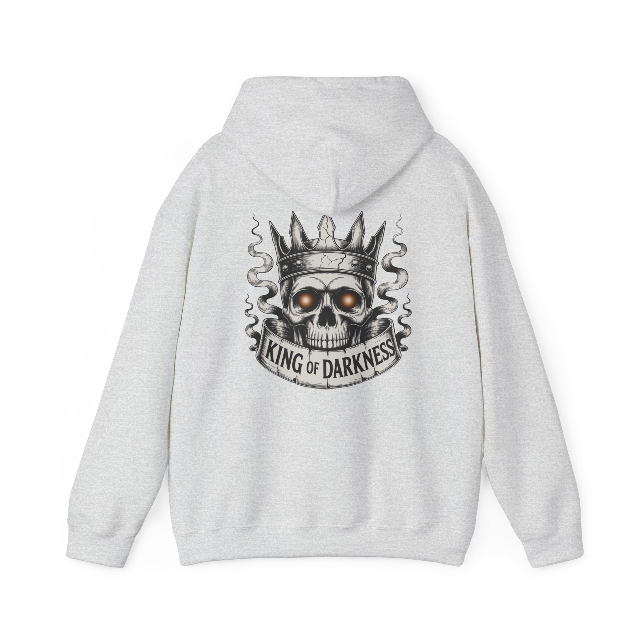 Hoodie — King of Darkness Skull Crown Graphic Pullover